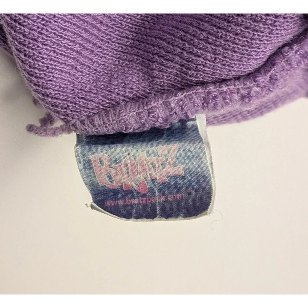 Vintage Y2k Purple Bratz Knit‎ Embroidered Beanie